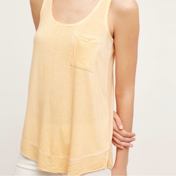 NWT Anthropologie Pure‎ + Good Scoop-neck Soft Tank Top Black XS - Picture 4 of 8